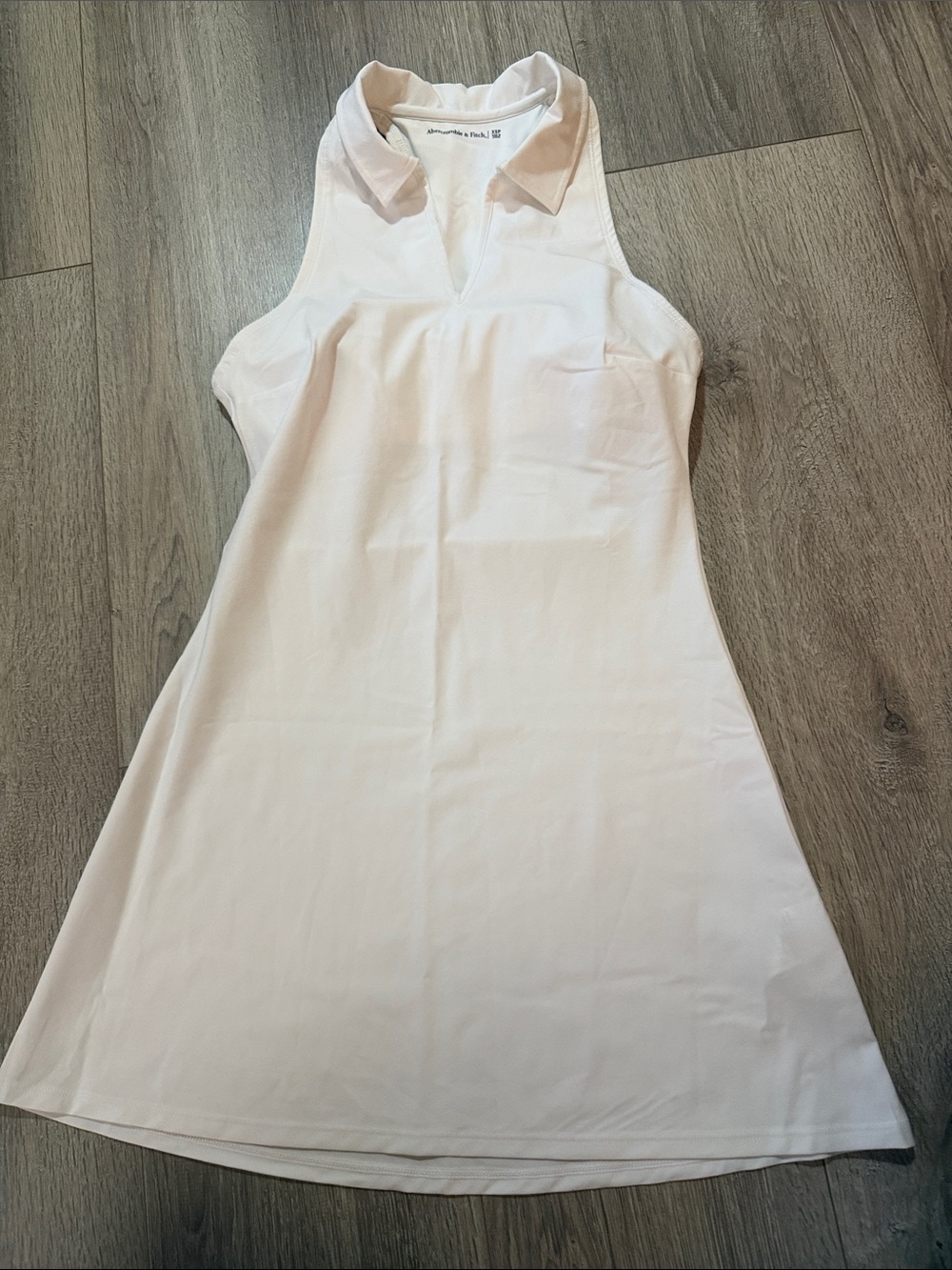 White Sleeveless Polo Tennis Dress